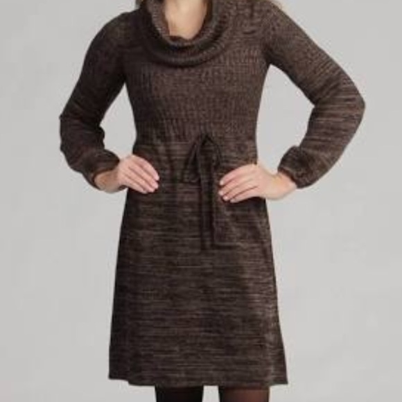 Calvin Klein Balloon Sleeve Cowl Neck Dress - Picture 3 of 8